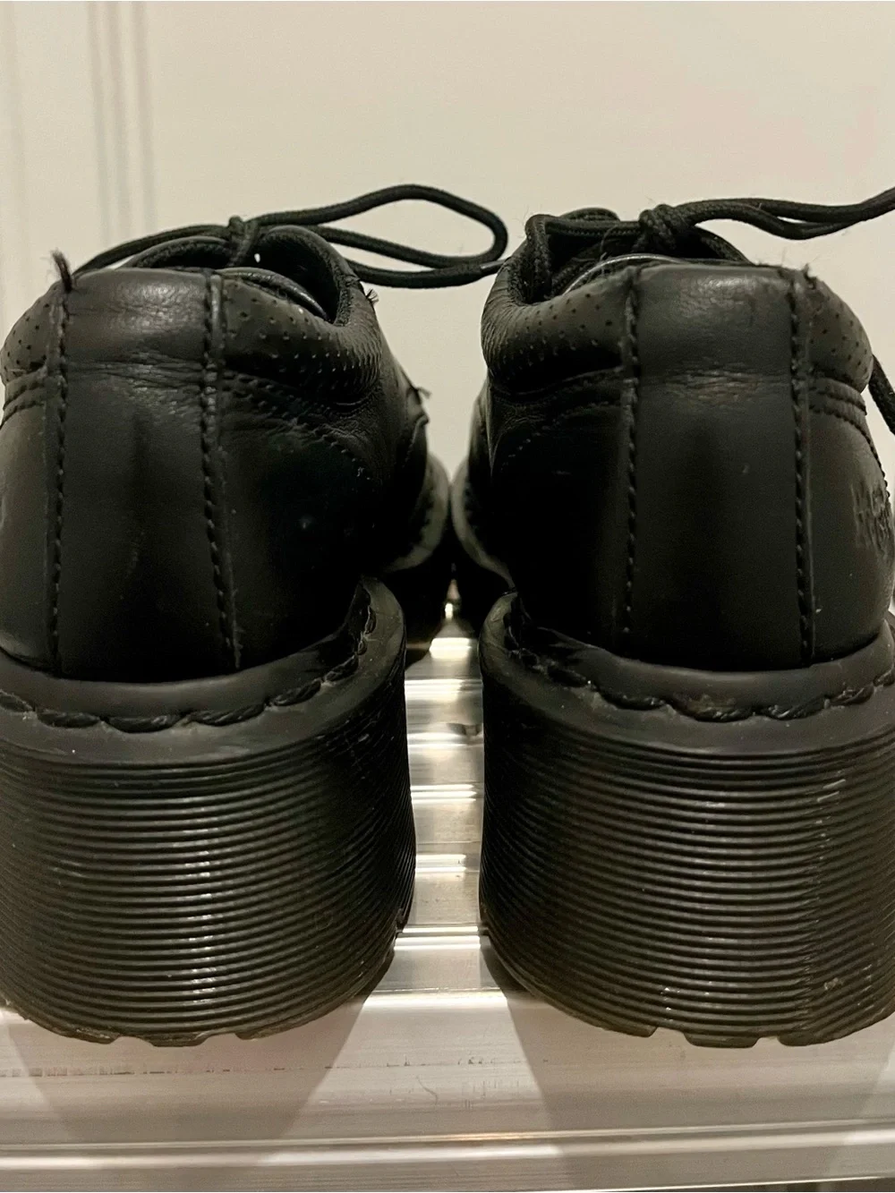 2012 Dr. Martens Black Lace-Up Air Cushion Creepers